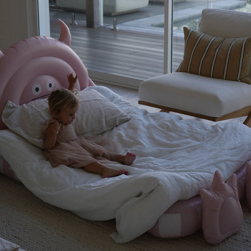 SunnyLife-Kids Sleepover Bed- Monster Pink-Swanky Boutique Malta 