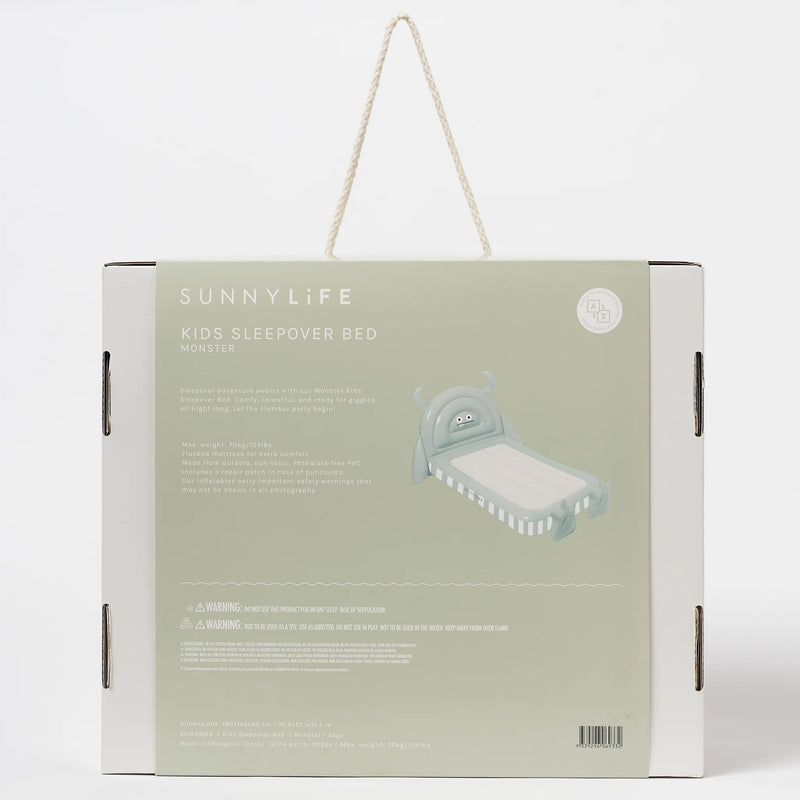 SunnyLife-Kids Sleepover Bed- Monster Sage-Swanky Boutique Malta 