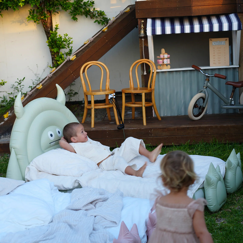 SunnyLife-Kids Sleepover Bed- Monster Sage-Swanky Boutique Malta 