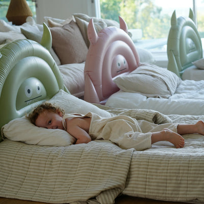 SunnyLife-Kids Sleepover Bed- Monster Sage-Swanky Boutique Malta 