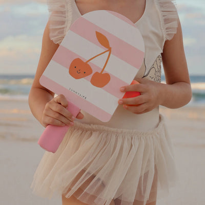 SunnyLife-Kids Velcro Beach Bats -Cotton Candy Cherry-Swanky Boutique Malta