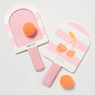 SunnyLife-Kids Velcro Beach Bats -Cotton Candy Cherry-Swanky Boutique Malta
