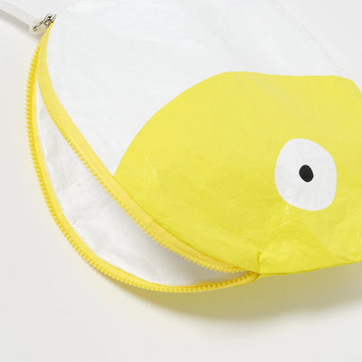 SunnyLife-Kids Wet Bag- Finn the Fish Neon Yellow-Swanky Boutique Malta