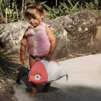 SunnyLife-Kids Wet Bag- Melody the Mermaid Neon Pink-Swanky Boutique Malta 