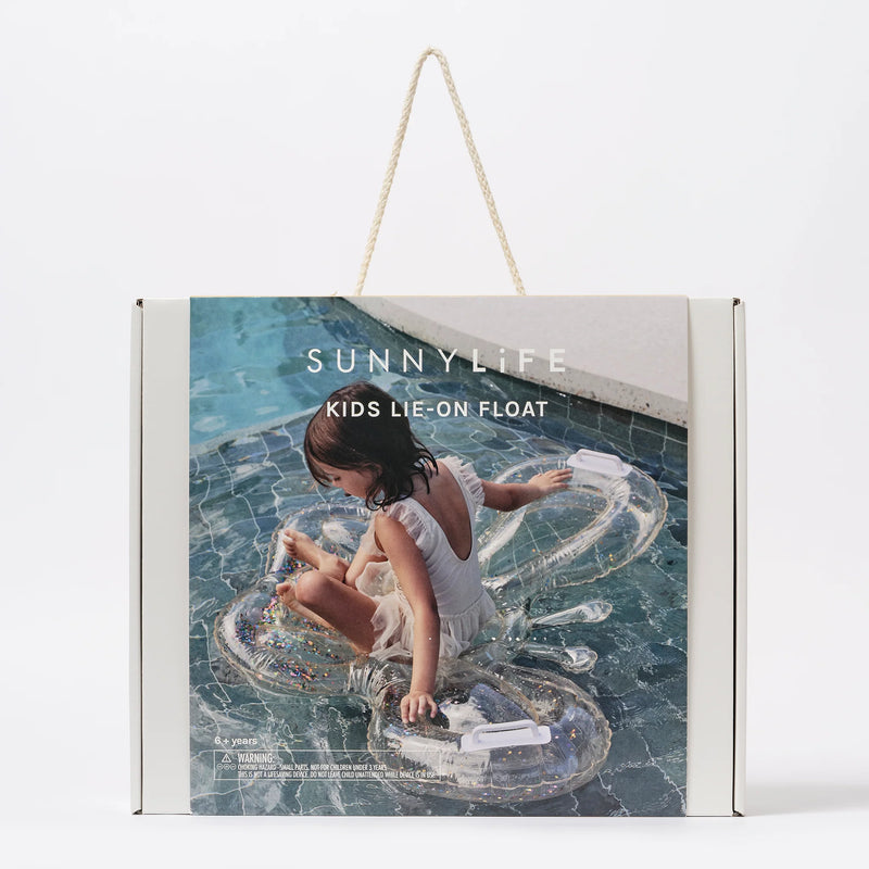 SunnyLife-Kids Lie-On Float - Butterfly Cotton Candy Glitter-Swanky Boutique Malta 
