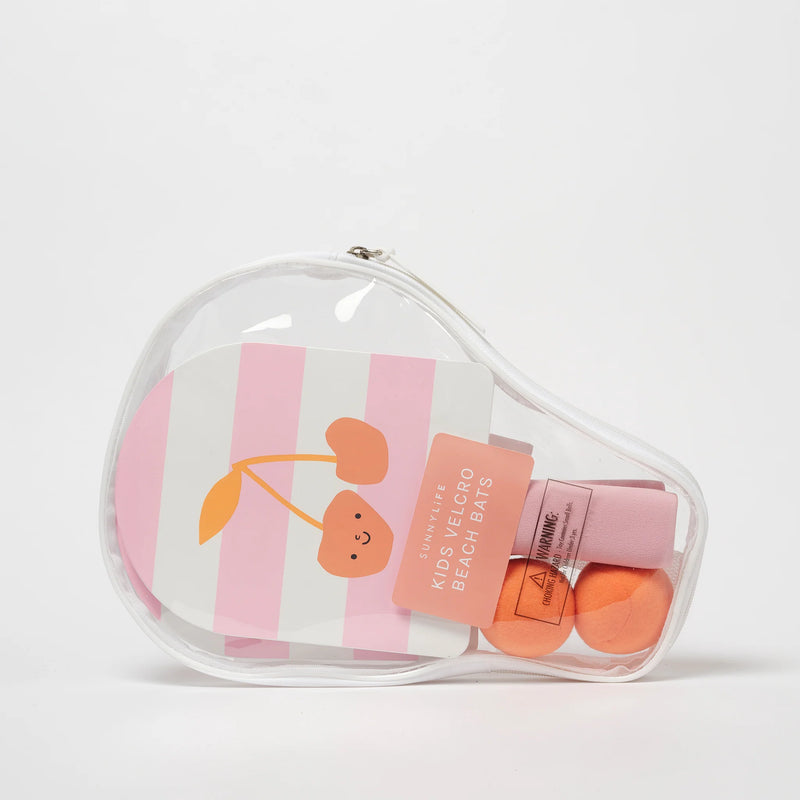 SunnyLife-Kids Velcro Beach Bats -Cotton Candy Cherry-Swanky Boutique Malta