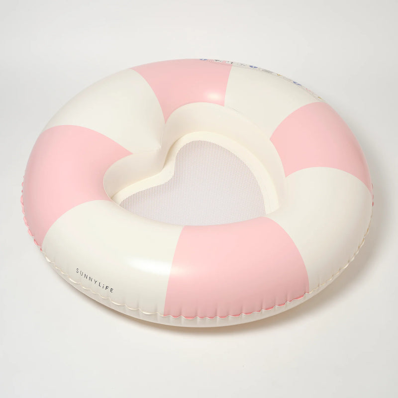 SunnyLife-Pool Ring, Luxe- Stole My Heart, Pink Stripe-Swanky Boutique Malta 