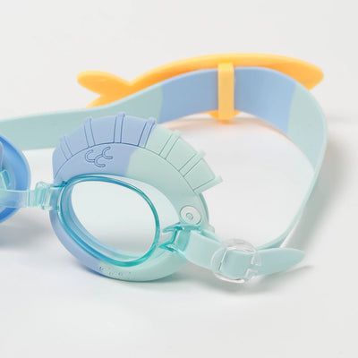 SunnyLife-Swim Goggles (3-6 Years) - Finn the Fish- Aqua Blue-Swanky Boutique Malta 