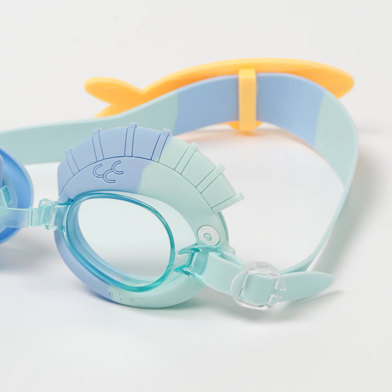 SunnyLife-Swim Goggles (3-6 Years) - Finn the Fish- Aqua Blue-Swanky Boutique Malta 