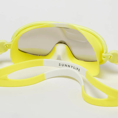 SunnyLife-Swim Mask (3-6 Years) - Salty the Shark Neon Yellow-Swanky Boutique Malta 