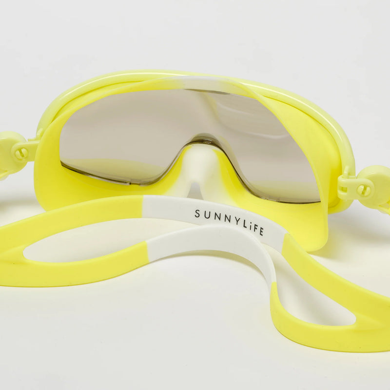 SunnyLife-Swim Mask (3-6 Years) - Salty the Shark Neon Yellow-Swanky Boutique Malta 