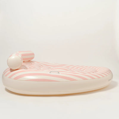 SunnyLife-Twin Lie-On Float - Stole My Heart,Pink Stripe-Swanky Boutique Malta