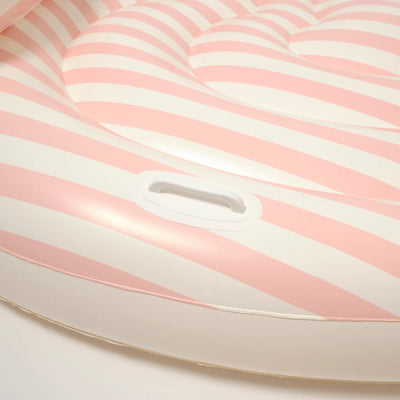 SunnyLife-Twin Lie-On Float - Stole My Heart,Pink Stripe-Swanky Boutique Malta