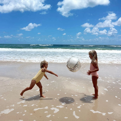 SunnyLife- Beach Ball, Inflatable- Cotton Candy Glitter- Swanky Boutique Malta