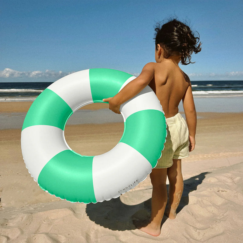 Swim Ring - Pool Party Green Stripe – Swanky Boutique