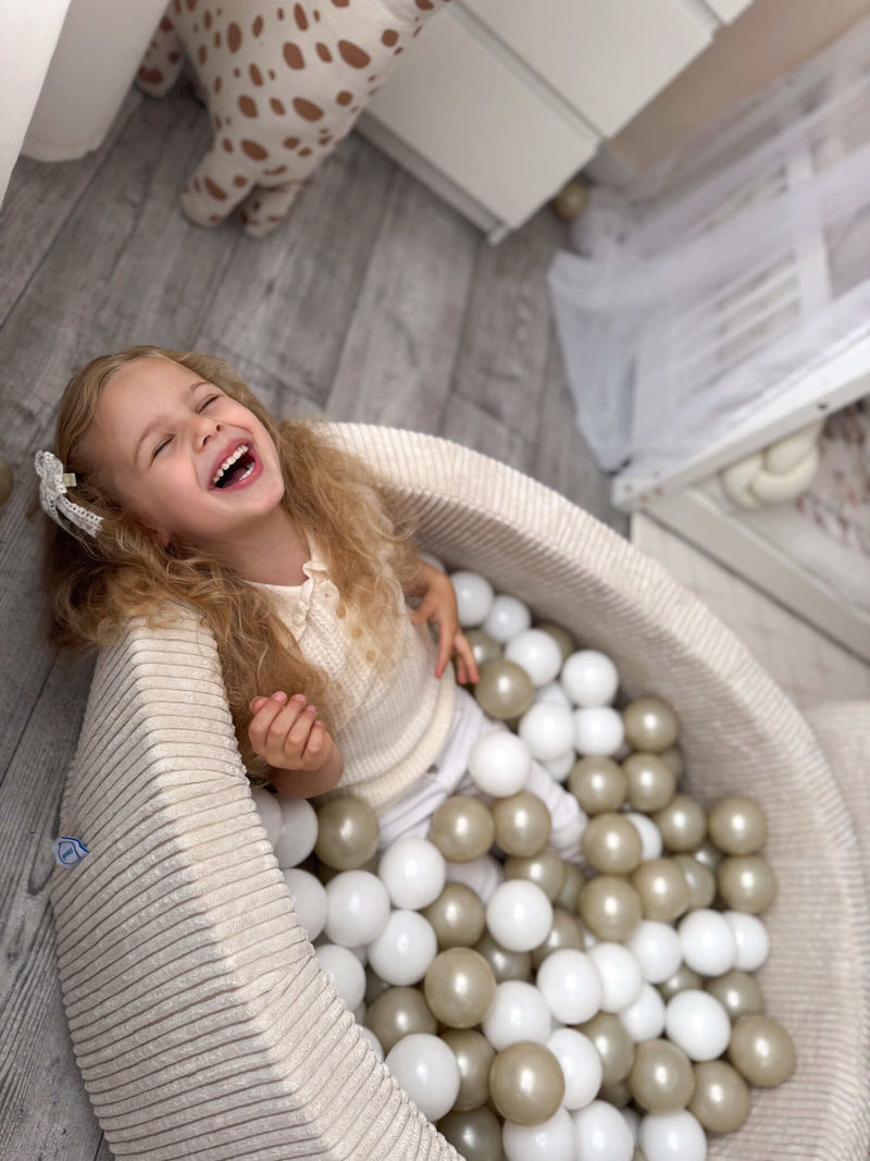 Swanky Boutique Beige Corduroy Ball Pit
