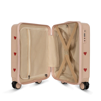 Konges Sloejd - travel suitcase - hearts- Swanky Boutique