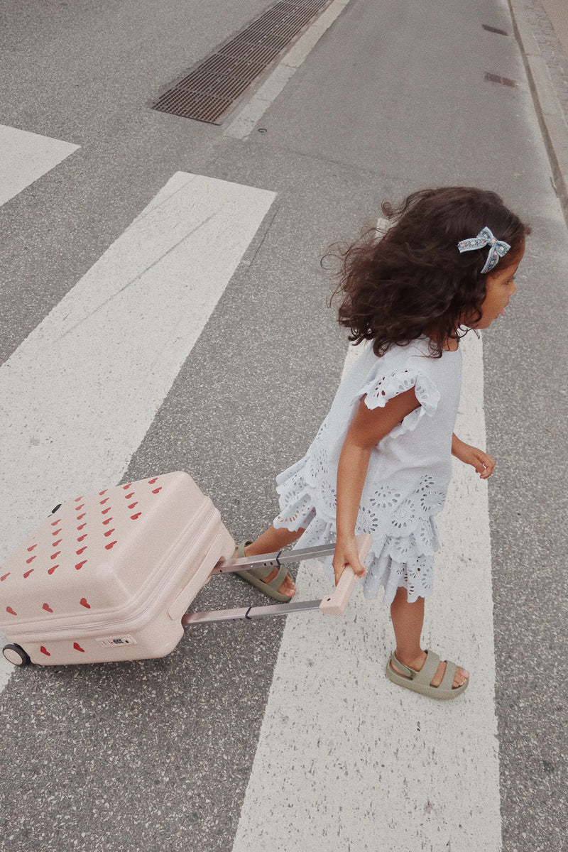 Konges Sloejd - travel suitcase - hearts- Swanky Boutique