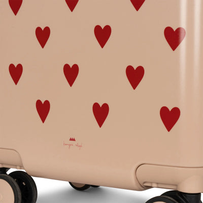Konges Sloejd - travel suitcase - hearts- Swanky Boutique