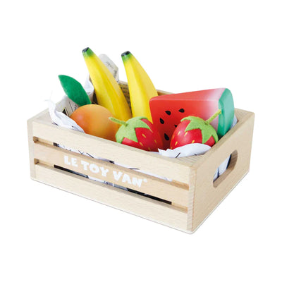 Smoothie Fruit Wooden Market Crate - 7 Pieces