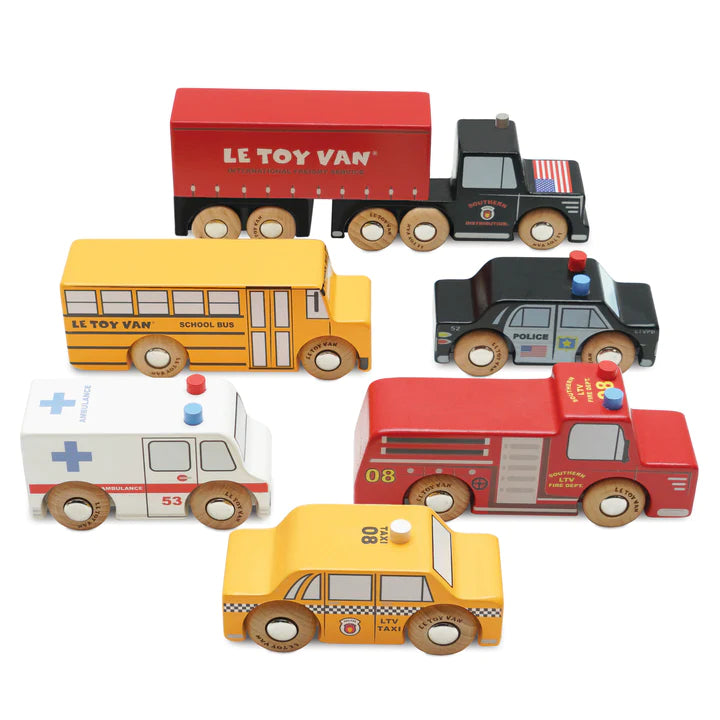 Le Toy Van - The New York Car Set 6 Cars - Swanky Boutique