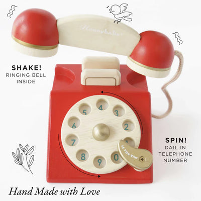 Le Toy Van - Vintage Wooden Phone - Swanky Boutique