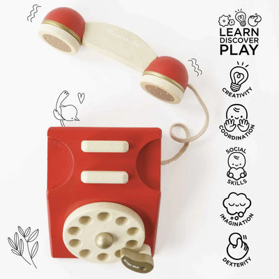 Le Toy Van - Vintage Wooden Phone - Swanky Boutique