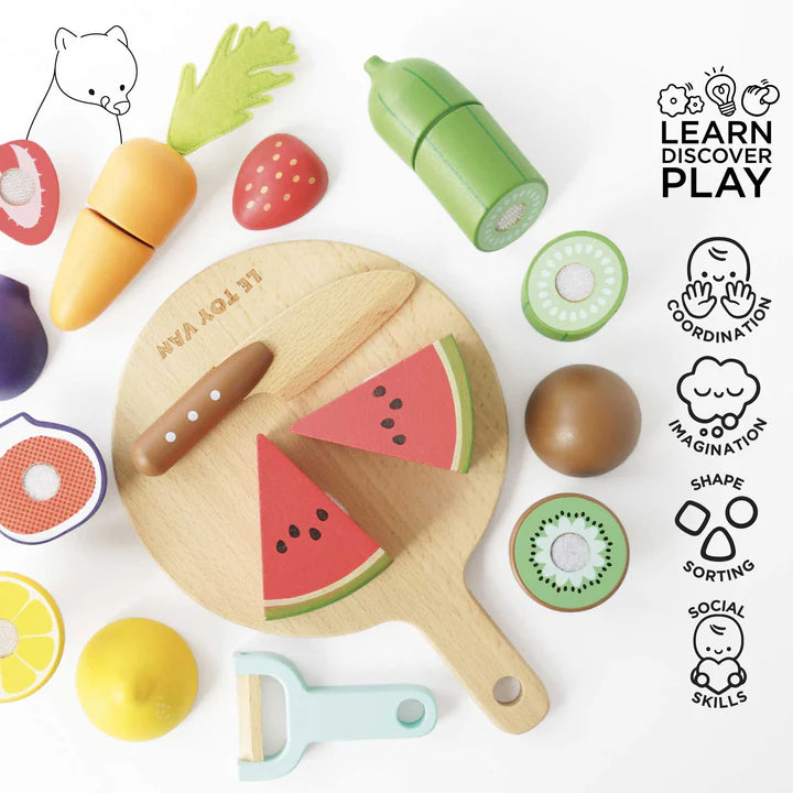 Le Toy Van - Chopping Board & Super Foods - Swanky Boutique 