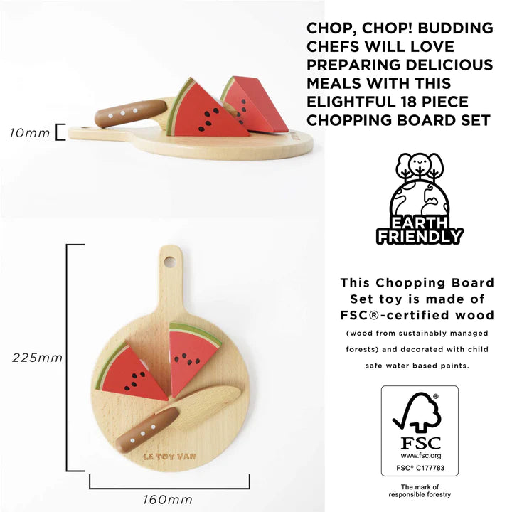 Le Toy Van - Chopping Board & Super Foods - Swanky Boutique 