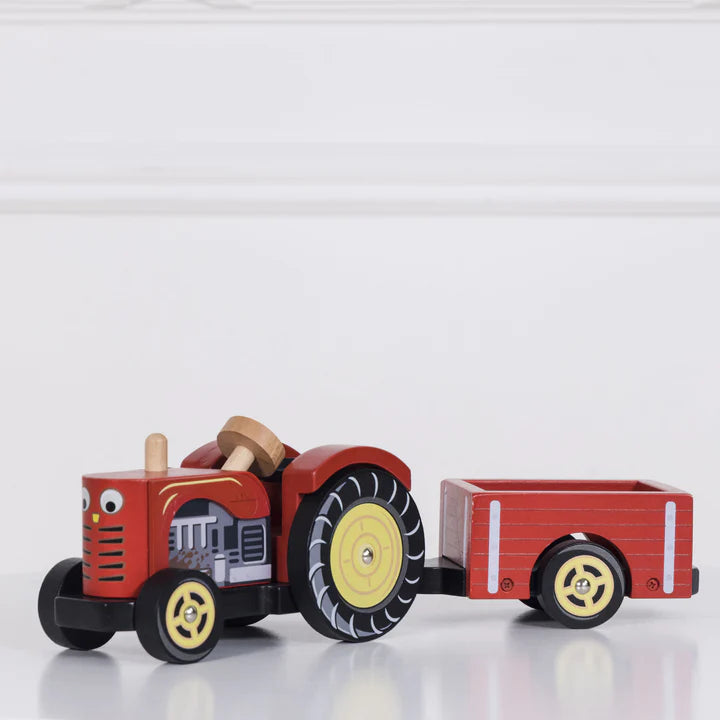 Le Toy Van - Red Wooden Tractor - Swanky Boutique