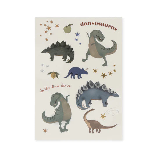 Konges Sloejd - Temporary Tattoos Pack of 30+ Dinosaurs Ciel Etoile - Swanky Boutique