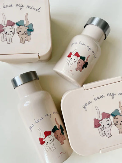Konges Sloejd - Thermo Bottle 350ml Bow Kitty - Swanky Boutique