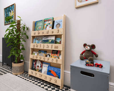 tidy books - Bookcase - Natural with Natural Alphabet - swanky boutique malta
