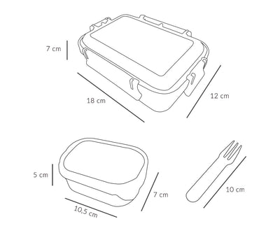 Lunch Box, Bento - Funny Letters
