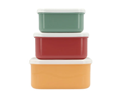 Lunch Boxes, Set of 3 Different Sizes - Funny Letters