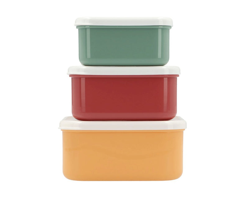 Lunch Boxes, Set of 3 Different Sizes - Funny Letters