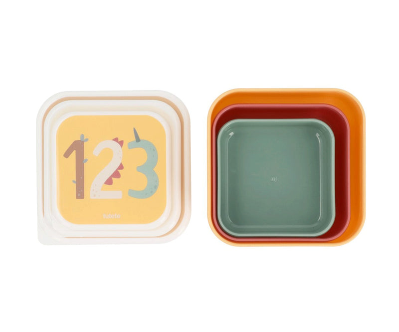 Tutete 3 Lunch Boxes Funny Letters - Swanky Boutique Malta
