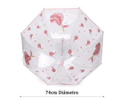 Tutete Transparent Umbrella Magical Unicorn - Swanky Boutique Malta