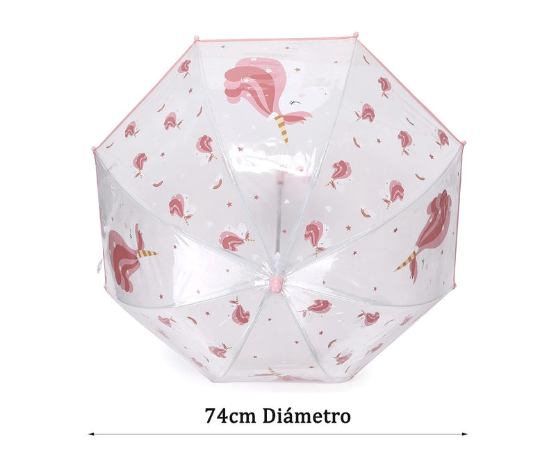 Tutete Transparent Umbrella Magical Unicorn - Swanky Boutique Malta