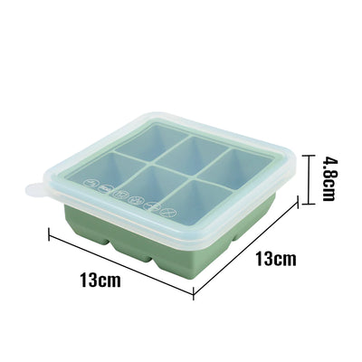 haakaa - baby food and breast milk freezer tray 6 compartments blush or green - swanky boutique malta