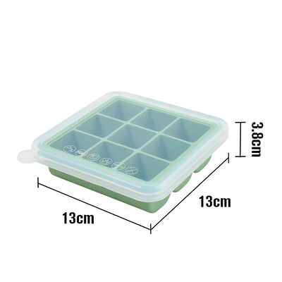 haakaa - baby food and breast milk freezer tray 6 compartments blush or green - swanky boutique malta