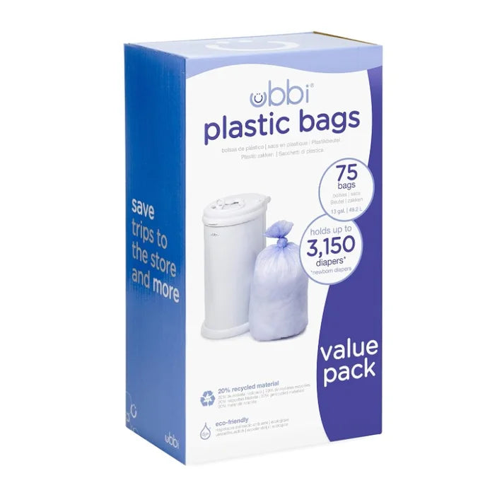 Ubbi Plastic Bags for Diaper Bin Value Pack - Swanky Boutique Malta 