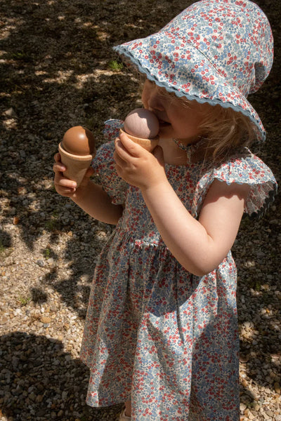 Konges Sloejd - verbena sunhat - bibi blue - Swanky Boutique