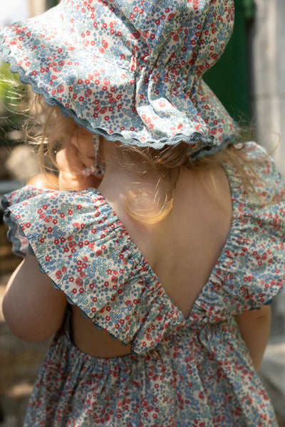 Konges Sloejd - verbena sunhat - bibi blue - Swanky Boutique