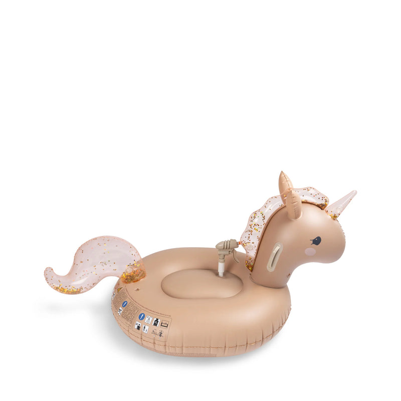 Konges Sloejd - watersplasher unicorn float - blush- Swanky Boutique