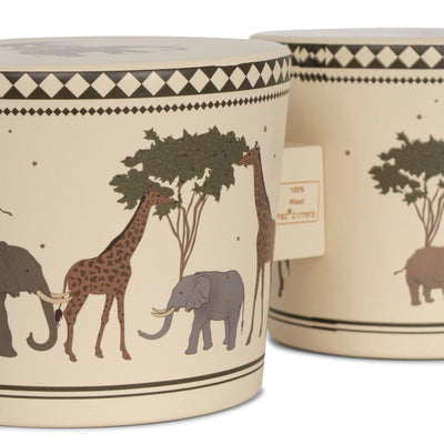 Konges Sloejd - wooden bongo drums - safari - Swanky Boutique