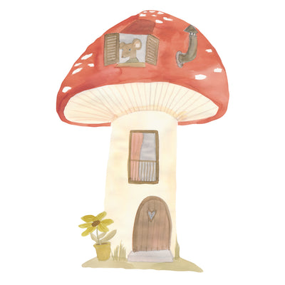 thats mine - Wall Sticker, Large - Red Mushroom w/ Mouse - swanky boutique malta