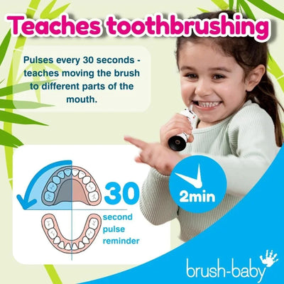 Brush Baby - WildOnes™ Panda Kids Electric Rechargeable Toothbrush- Swanky Boutique