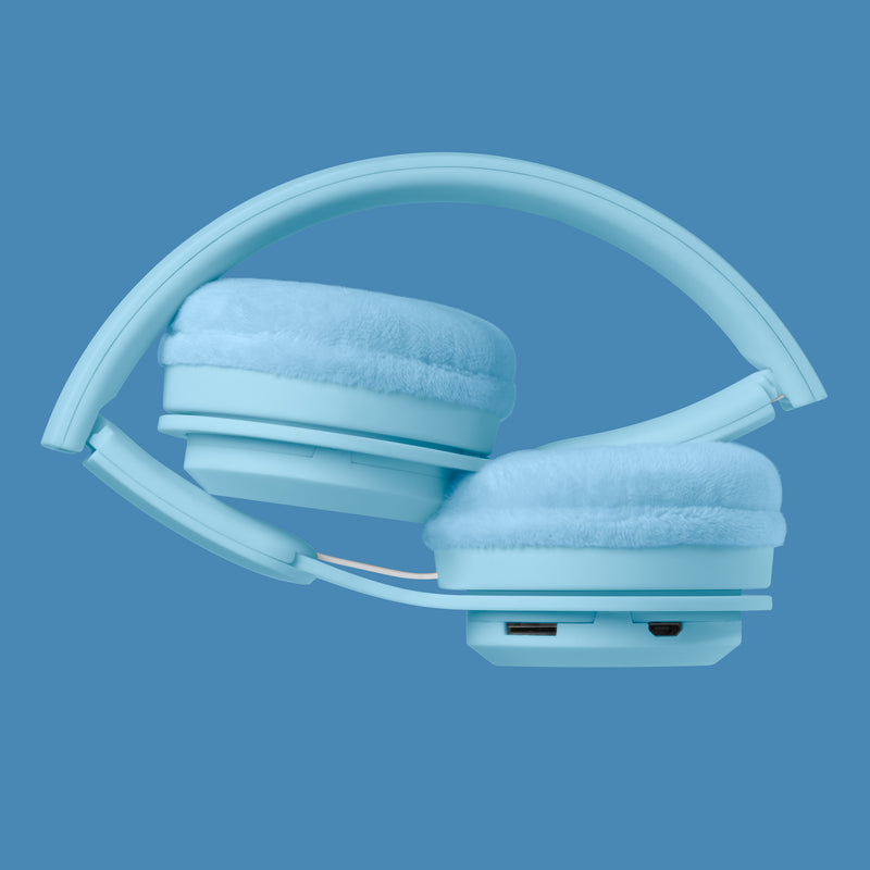 lalarma - Kids Wireless Headphones - Pastel Blue - swanky boutique malta