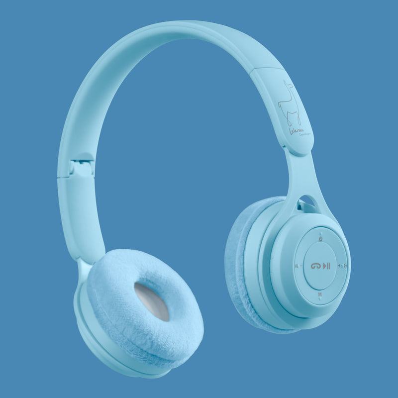 lalarma - Kids Wireless Headphones - Pastel Blue - swanky boutique malta